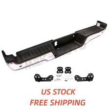 For 2017-2022 Ford F-250 F-350 F-450 Chrome Rear Bumper Assembly W/ Sensor Holes