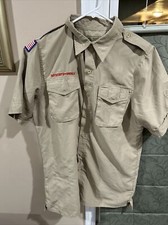 Vented Microfiber Poly Boy Scout BSA UNIFORM SHIRT Mens Small New Style M54