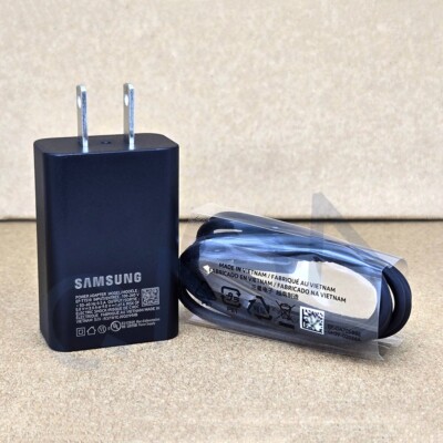 Original Samsung 15W PD Power Adapter Fast Charger & USB-C Cable **NEW VERSION**