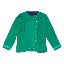 Eastern Inspired Womens Blazer Jacket Green S
