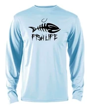 Microfiber Long Sleeve Performance UPF Fishing Boating Shirt