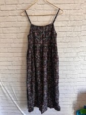 Wild Fable Small Black Floral Maxi Sun Dress.