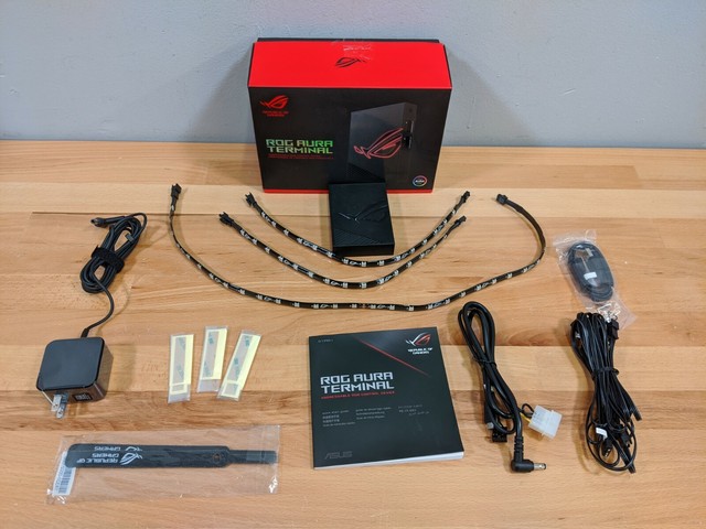 Asus Addressable RGB Controller with Four-Ports Three Magnetic LED Strips Halo for sale online 