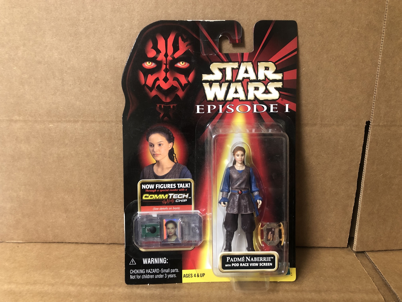 Совершенно новый чип Hasbro 84076 1998 года выпуска Звездные войны Падме Наберрие от CommTech 2490₽