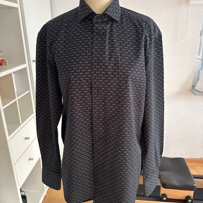 CAVALLARO NAPOLI Herren Hochwertiges Hemd Gr. 43, Brillenhemd