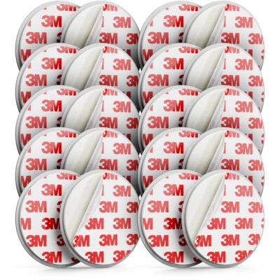 DELEYCON 10x Rauchmelder Magnethalter Magnethalterung Magnetbefestigung Brandmelder 50mm