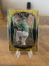 Chris Bassitt 2021 Panini Select GOLD DISCO Prizm #'d 01/10 Premier A’s Mets