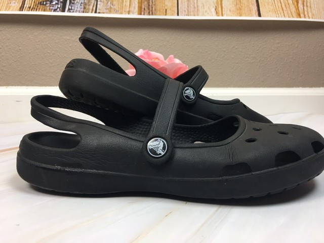 Crocs Shayna Navy, A Mary-Jane style Croslite sling back shoe - Crocs from Jelly Egg UK