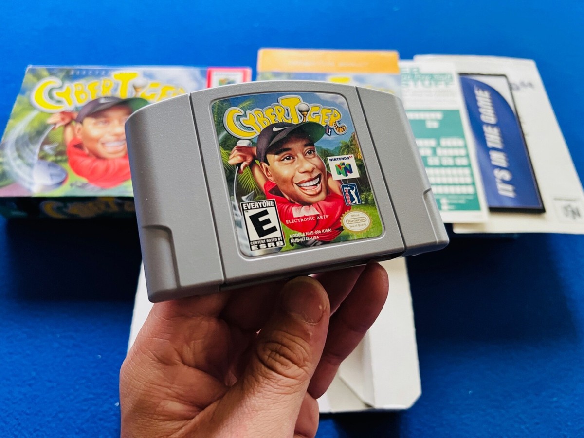 CyberTiger Nintendo 64 N64 CIB COMPLETE INSERTS Registration Card