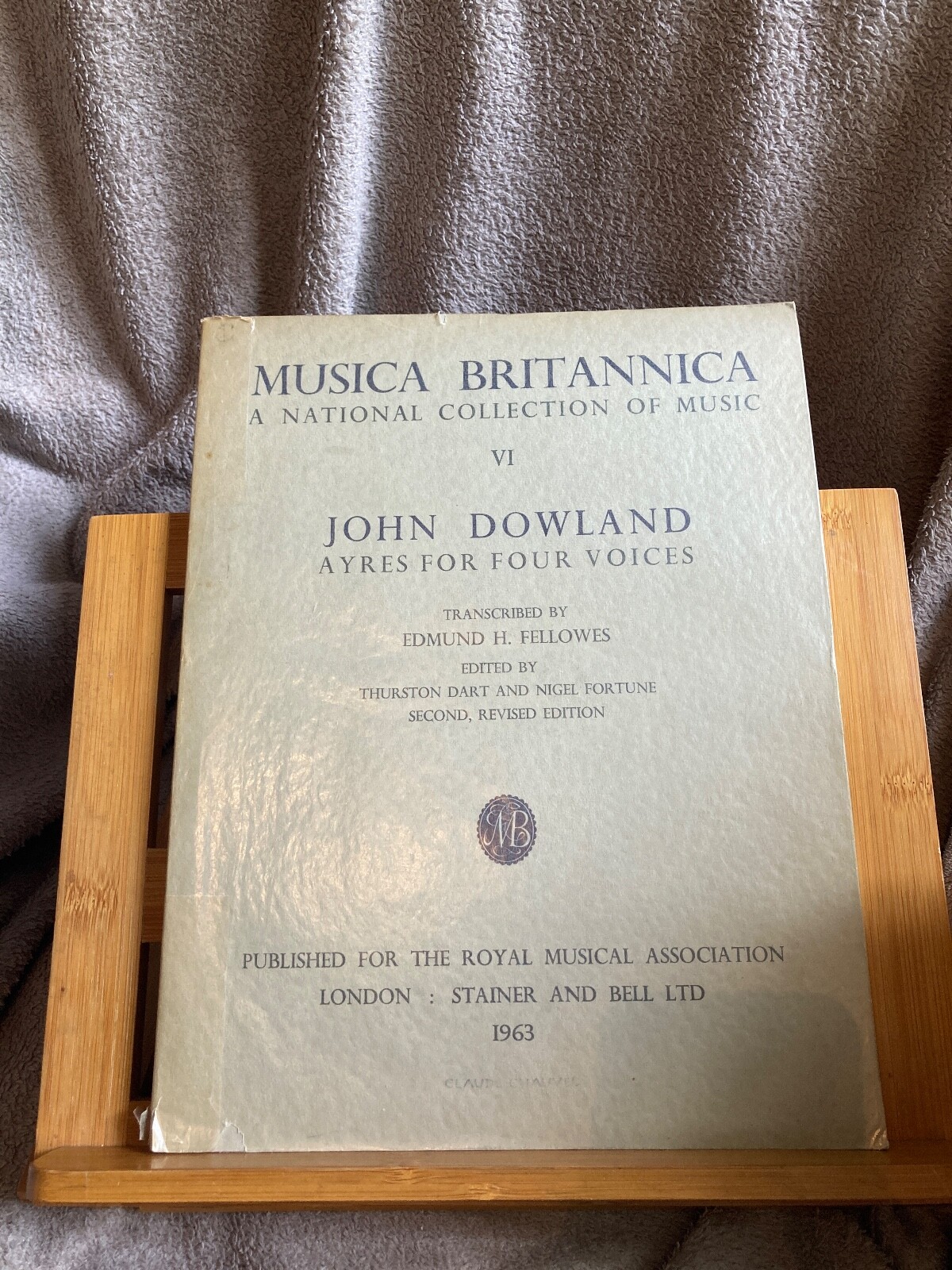 John Dowland Ayres four Voices Partition Royal Musical Association