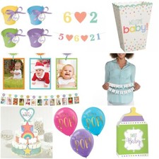 Amscan Baby Shower Birthday Party Supplies Decorations Welcome Baby Pastel