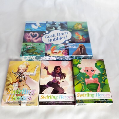 Gosh Darn Bubbles! Card Game with all 3 expansion and promo cards - Indie Game