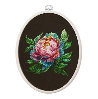 Abalone Pearl Peony BC203l Luca-S Counted Cross-Stitch Kit