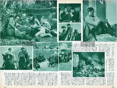 CHARLTON HESTON Major Dundee 1965 JPN Picture Clipping 2-SHEETS(3pgs) ff/w
