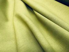 Classic Linen Cotton Blend Plain Fabric Home Decor 140cm Wide - Moss Khaki Green