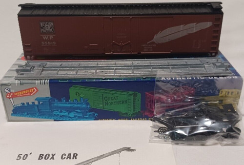 Coche de caja escala HO ROUNDHOUSE WP WESTERN PACIFIC 50' #56919 ¡Nuevo kit en caja!! | Zustand: New