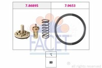Facet Thermostat FüR VW Scirocco,Sharan,Tiguan,Touran; Skoda Fabia Ii; Audi A1