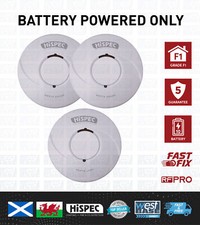 HiSPEC RF10 PRO Wireless Interlink 2xSmoke 1x Heat Alarm Lithium Battery Powered