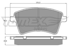 TOMEX Brakes Bremsbelagsatz Scheibenbremse TX 15-84 f&uuml;r MERCEDES CITAN W415 108
