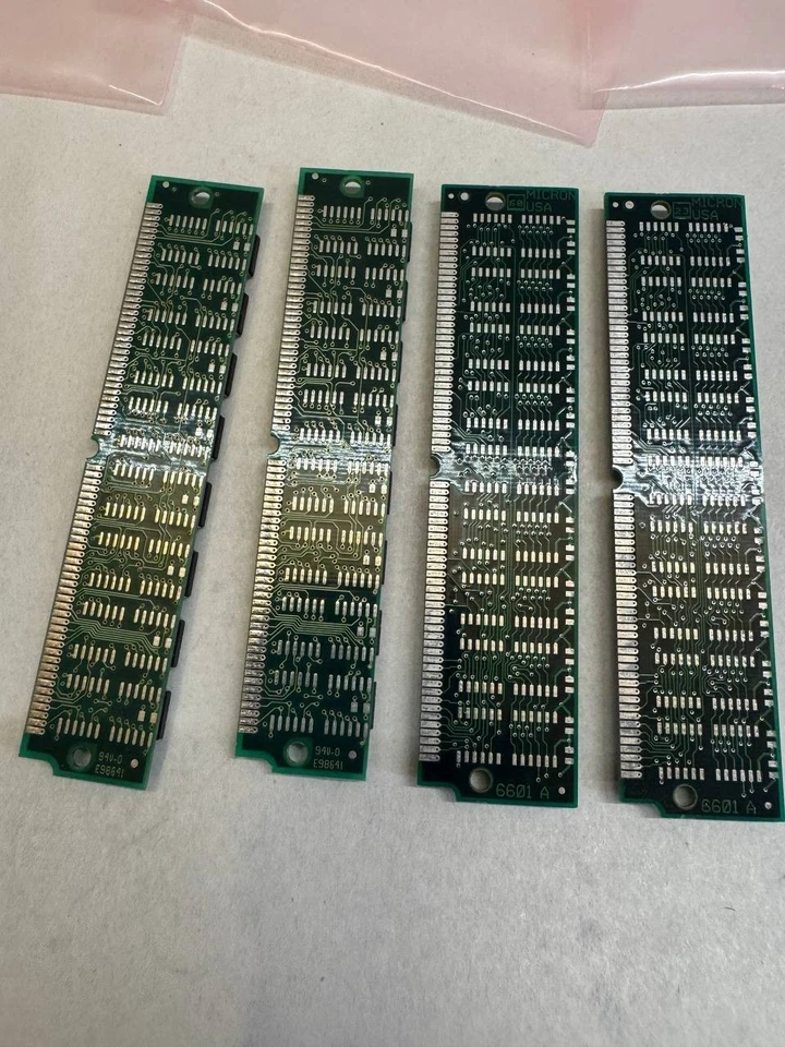 Vintage 4x 8MB 72-Pin EDO SIMM RAM Modules Micron Mosel Vitelic - Image 2 of 4