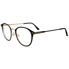 Image of Tom Ford TF5528 B Unisex Metal Eyeglass Frame 002 Matte Black 49-20 Italy