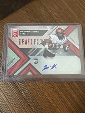 Devonte Boyd 2018 Elite Draft Auto Autograph RC Rookie UNLV Bengals C16