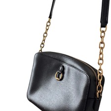 Ralph Lauren Black Chain Shoulder Bag Compact Crossbody Used