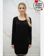 Wolford Shining · Pullover Minikleid · Viskose Glänzend Schick · Schwarz Black