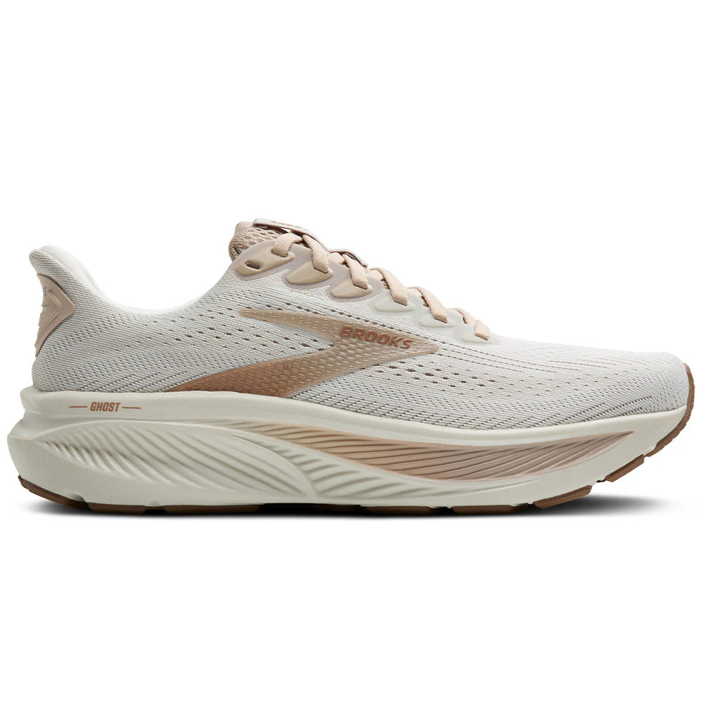 Women's Brooks Ghost 17, Grey/Chateau Grey/Portabella, 9 B Medium US