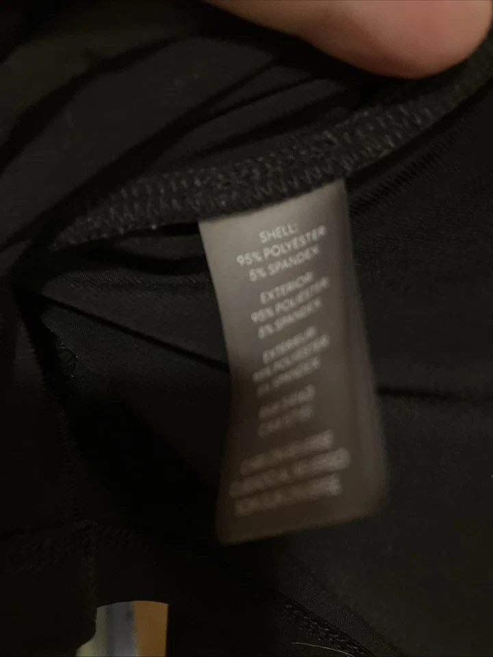 Cárdigan corto CALVIN KLEIN L negro frente abierto mangas largas Foto 3 de 4