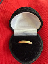 9ct Yellow Gold Hallmarked Wedding/Anniversary Band Ring Size O 4mm