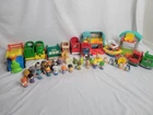 Vintage Fisher Price Little People Play Lot. Figures Animals Playsets Vehicles