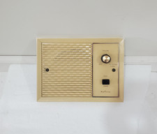 Nutone Vintage Room Intercom Speaker Model 2027-8 White Gold 8-1/2" x 6-1/4"