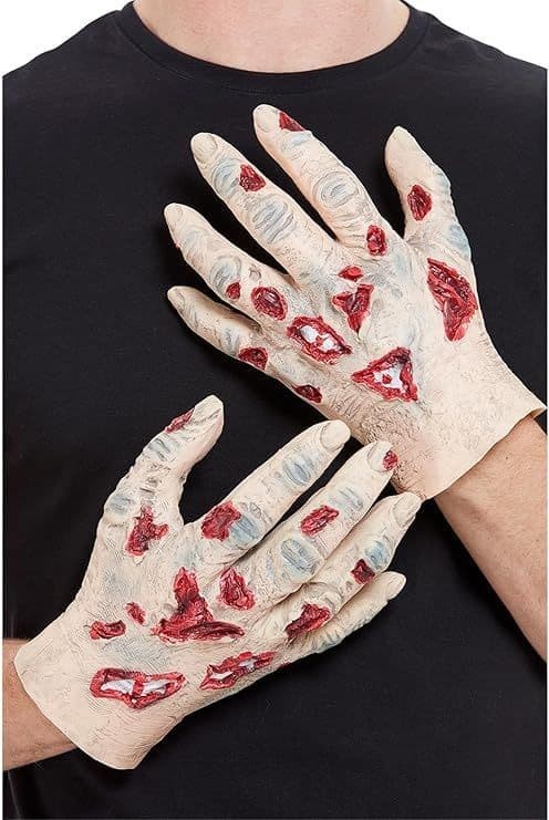 Adult Halloween Zombie Latex Hands