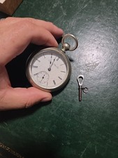 Elgin National Pocket Watch SILVEROID As Is