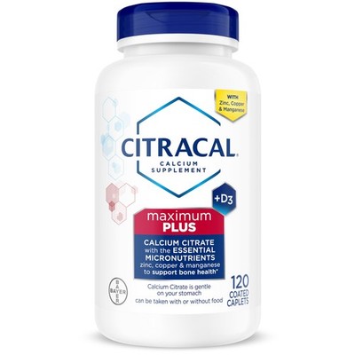 Citracal Maximum Plus Calcium Supplement - 120 Count (Pack of 1), Ice