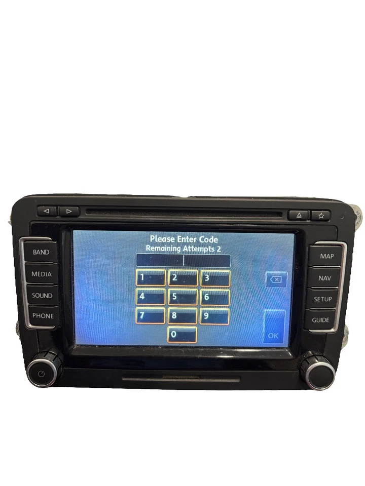 Volkswagen Passat Eos CC Info 2010-2015 PROBADO radio navegación pantalla 3C0035684 Foto 2 de 4