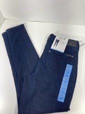 Seven7 Tummy Less Skinny Jeans Women 10 30X31 Blue Denim High Rise Stretch NWT