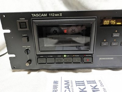Tascam 112 MK2 High-End 3-Motor Kassettendeck Audio gepflegt