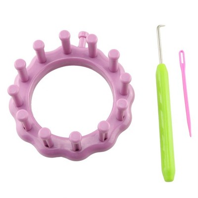 Round Knitting Loom Kit Plastic Hat Weaving Device DIY Yarn Knitting Tool
