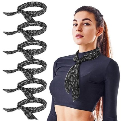 6 Pack Cooling Neck Wraps Ice Bandana Neck Cooler Scarf Hot Weather Set