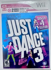 Just Dance 3 Target Exclusive Edition Wii Complete CIB Tested w/ Manual