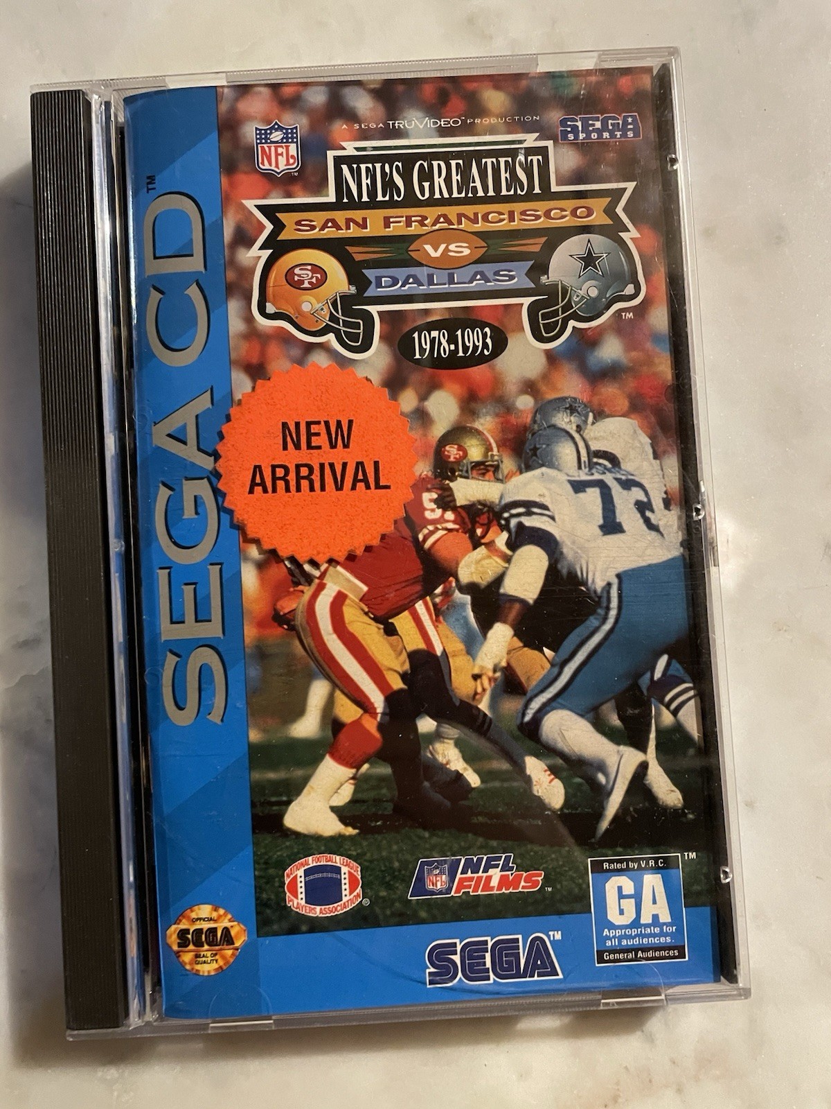 No Disc NFL's Greatest: San Francisco vs. Dallas 1978-1993 (Sega CD, 1993)