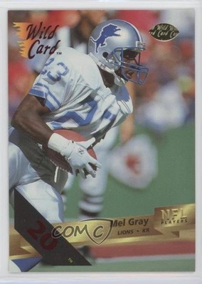 1993 Wild Card 20 Stripe Mel Gray Mel J Gray #122 0h1