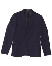Giacca blazer uomo Zara 2 bottoni EU 46 piccola blu navy OF36