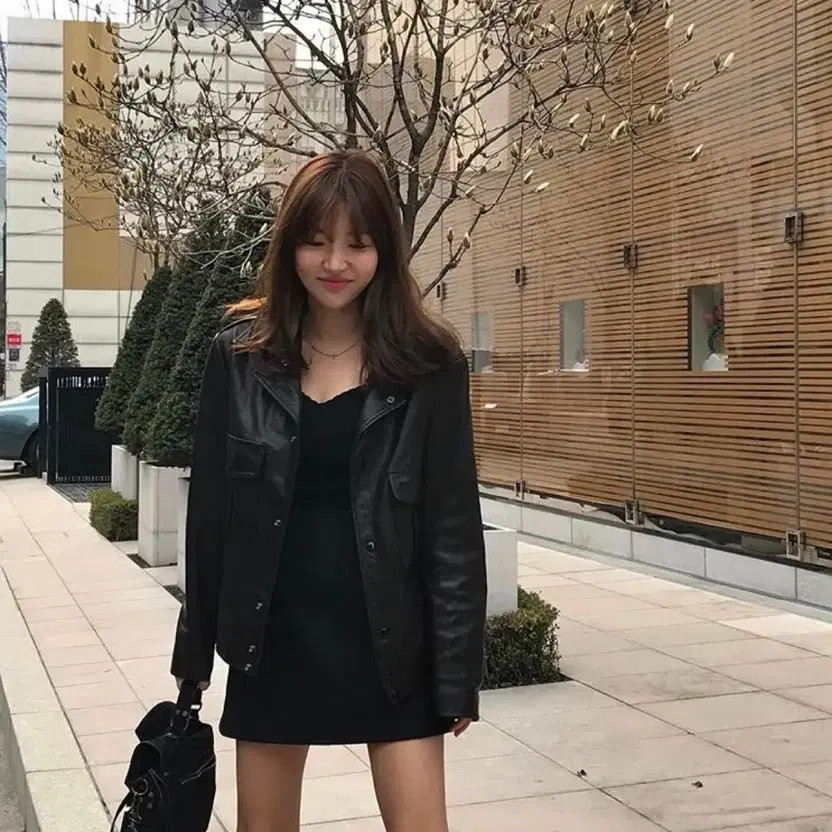 Vegetable Black Skirt Basic Style High-Quality Ma… - image 3