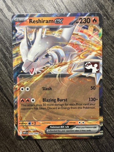 Reshiram ex 20/86 Prize Pack SV: White Flare Pokemon TCG NM