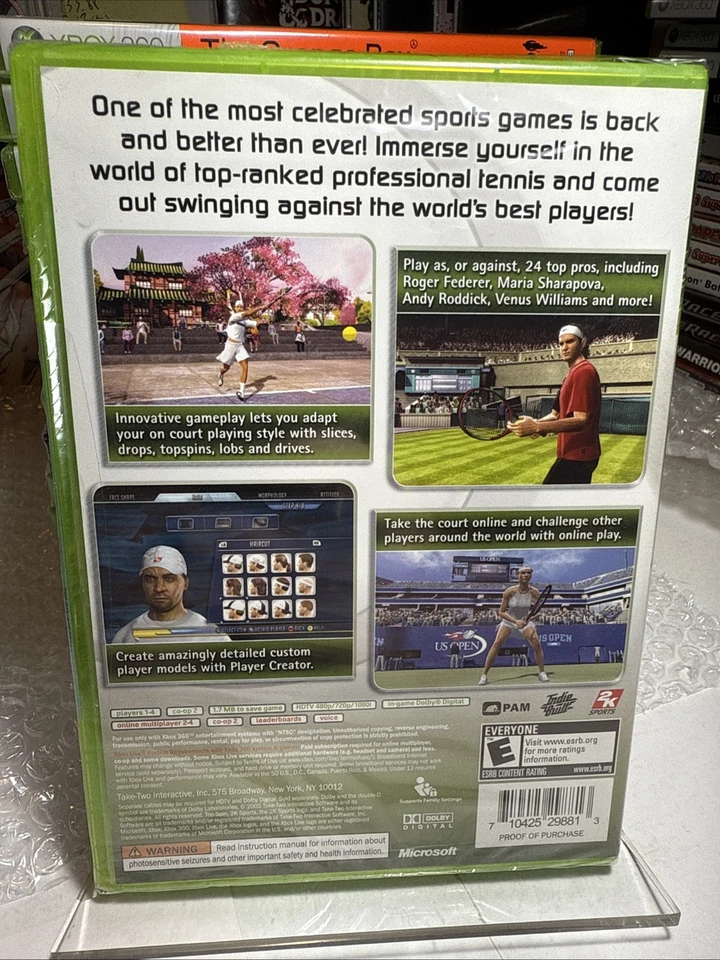 Top Spin 2 (Microsoft Xbox 360, 2006) Brand New Factory Sealed - Image 2 of 4