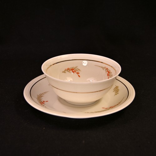 CA Charles Ahrenfeldt 2 Cups & 2 Saucers Ferns Leaves w/Gold 1894-1910 Limoges - Picture 6 of 24
