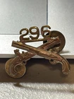 WW2 296th Military Police Company Officer's Numbered Collar Pin Gemsco #031525-9